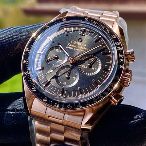 omega speedmaster rose gold chronograph|Omega Speedmaster legendary moonwatch price.